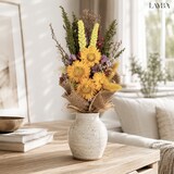 thumbnail of LAYBA Trockenblumenstrauß Gelb Sonnenblumen-Optik