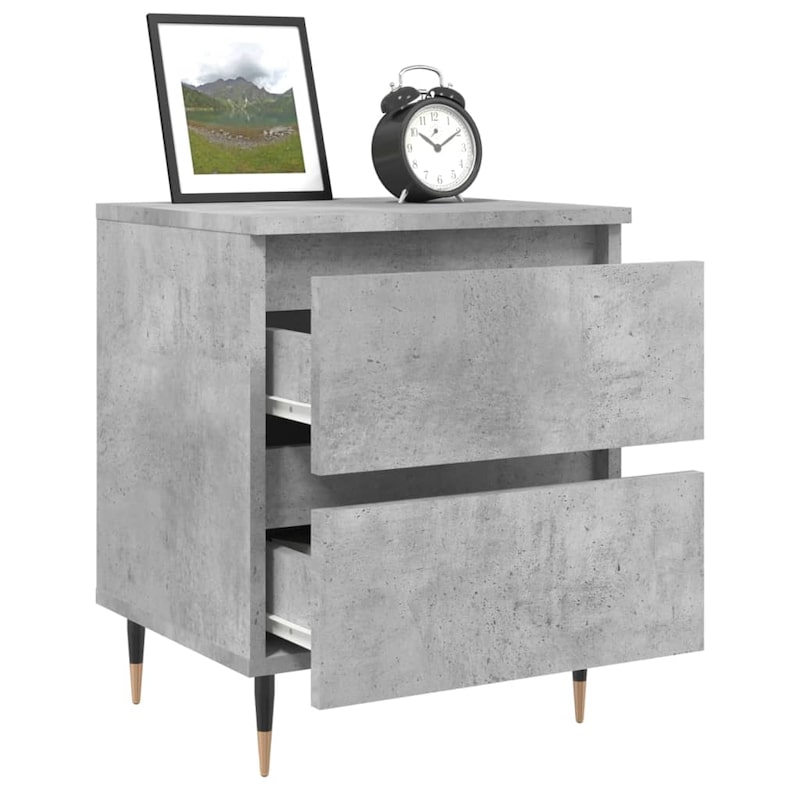 Nachtkastjes 2 st 40x40x50 cm bewerkt hout bruin eikenkleur kopen