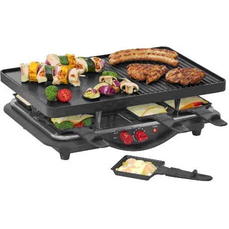 Steba Raclette 1400W,8Pfännchen RC 28 sw/chr