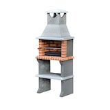 thumbnail of MF - Barbacoa de Obra Prefabricada para Leña y Carbón Modelo Luna XL (Gris, Naranja - 73 x 47 x 190 cm) REF: 3540/1 - Uso en Exteriores