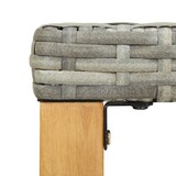 thumbnail of Helloshop26 - Banco de jardín mobiliario de exterior para terraza 120 cm resina trenzada gris y madera de acacia 02_0011202