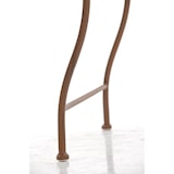 thumbnail of Mesa de ferro Zarina, 50 x 45 cm marrom antigo