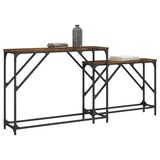 thumbnail of Tables console gigognes 2 pcs chêne fumé bois d'ingénierie Modèle Atlas Master Logic