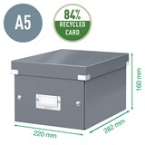 thumbnail of Caja de archivo universal Click & Store Pequeña (216x160x282 mm), turquesa