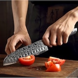 thumbnail of XinZuo - Juego de cuchillos Damasco de 6 piezas - Serie B20 Ya