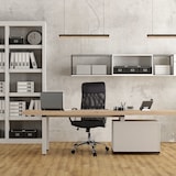 thumbnail of Bürostuhl Chefsessel Schreibtischstuhl PURE NET Netzstoff / Kunstleder schwarz Chrom hjh OFFICE