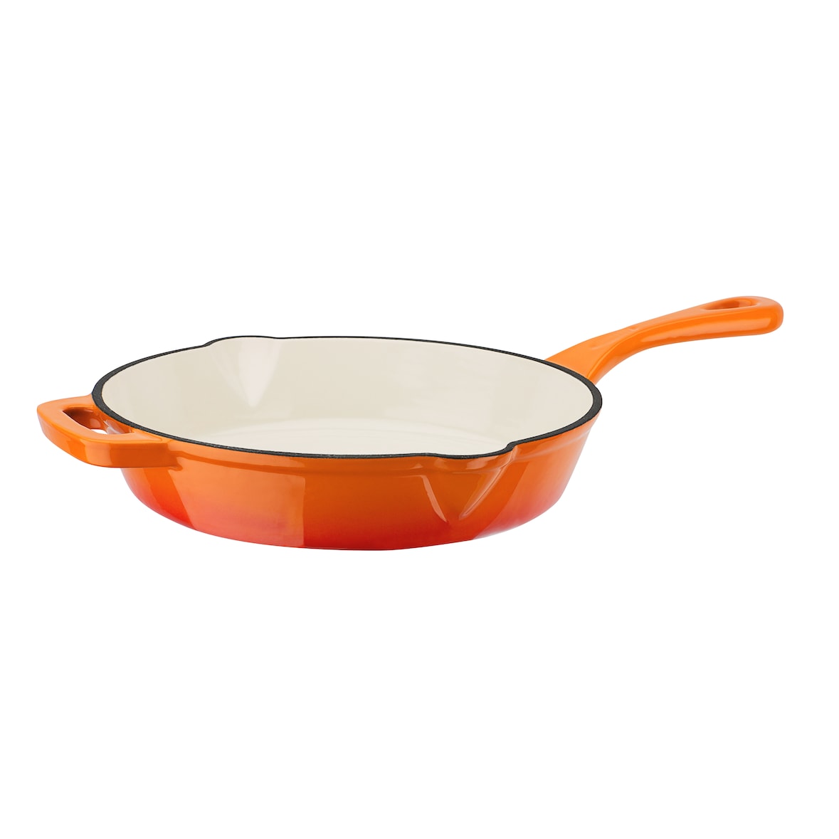 GSW Gusseisen Pfanne Orange Shadow 26 x 6cm mit 2 Ausgüssen, induktionsgeeignet, backofengeeignet bis 240°C