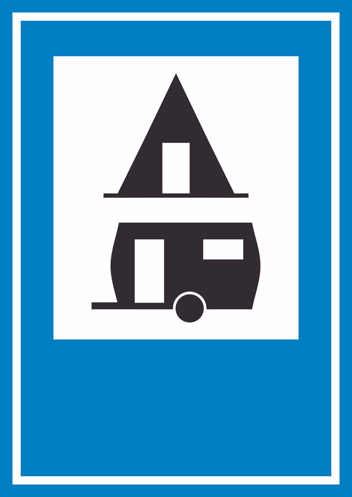Campingplatz Schild A3 (297x420mm)