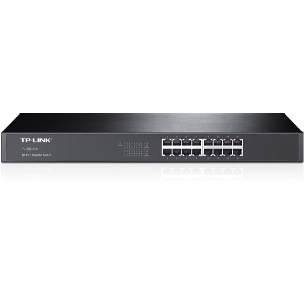 Switch de Rack Tp-Link 16 Portas 10/100/1000.