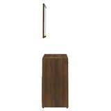 thumbnail of vidaXL Badmöbel-Set Braun Eichen-Optik Holzwerkstoff 33x60x98cm