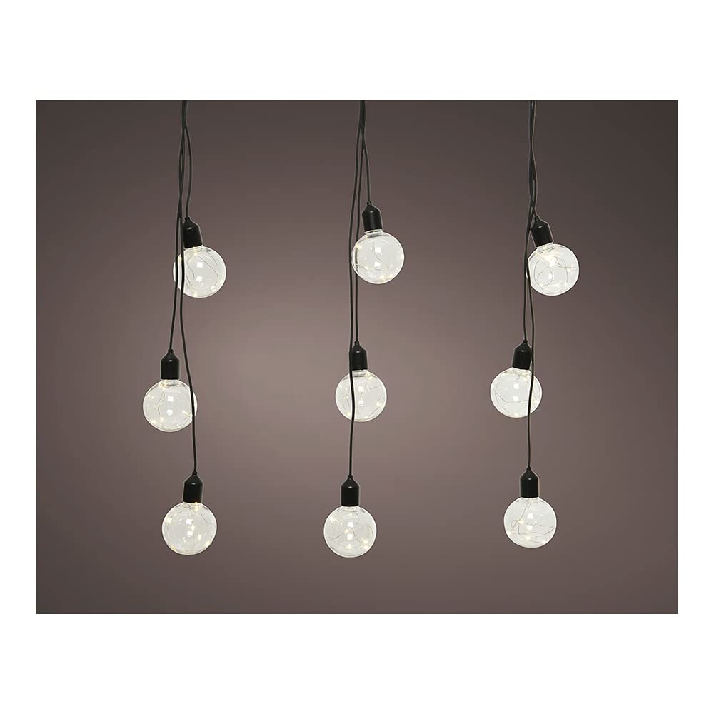 GUIRLANDE D'AMPOULES POUR EXTÉRIEUR FORME GLOBE IP44 3M 12 LEDS