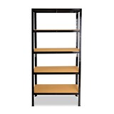 thumbnail of shelfplaza BLACK 200x45x60 cm Schwerlastregal in schwarz mit 5 Böden und 175 kg Traglast pro Boden