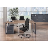 thumbnail of Bisley Cito Schreibtisch - 240 x120 cm Bürotisch XXL Chefschreibtisch in Ahorn - Gestell: verkehrsweiß