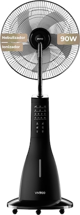 thumbnail of Ventilador Nebulizador EVVO VN700, 90W, Pantalla LED, 3 Modos, Temporizador 7.5h, Mando a Distancia, Ruedas, Silencioso