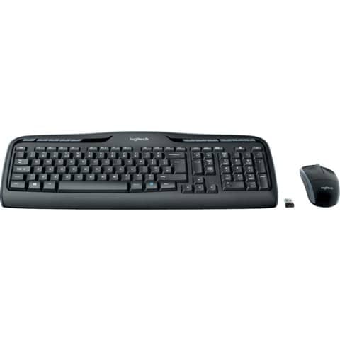 Tastatur+Maus MK330, Deutsch, kabellos, schwarz