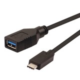 thumbnail of ROLINE USB 3.2 Gen 1 Kabeladapter, USB Typ C - A, ST/BU, OTG, schwarz, 0,15 m