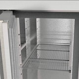 thumbnail of Mesa refrigerada 3 puertas GN 1/1, 403 L, acero inoxidable, refrigeración por aire, 85 x 180 x 70 cm, 300W – CORECO Vaiotec 10294