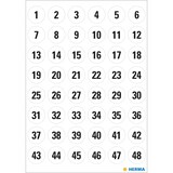thumbnail of HERMA Zahlenetikett 4124 12mm 1-240 Papier 240 St./Pack.