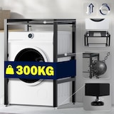 thumbnail of DELUKE® Stapelgestell für Wäschetrockner auf Waschmaschine MIXON Stahlgestell 300kg Waschmaschinengestell höhenverstellbar Waschmaschinenregal Schwarz