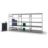 thumbnail of PROREGAL Fachbodenregal Stecksystem | Grundregal | HxBxT 200x130x40cm | 5 Ebenen | Fachlast 180 kg | Beidseitig nutzbar | Verzinkt