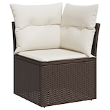 thumbnail of vidaXL 9-teiliges Garten-Sofa-Set mit Kissen in Braun, Poly-Rattan