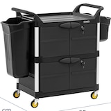 thumbnail of ulsonix - Schoonmaakwagen - afsluitbaar - 150 kg - 3 plateaus