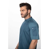 thumbnail of Chef Works® Kochjacke VARKALA Flex Serie nachhaltig, Reisverschluss, Blau, Größe 4XL