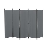 thumbnail of Helloshop26 - Paravent de confidentialité à 5 panneaux 171 x 250 cm gris foncé 03_0008064
