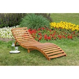 thumbnail of Merxx Honopu Liege, 180 x 50 cm, faltbar, inkl. Polsterauflage, Akazie