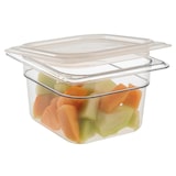 thumbnail of CAMBRO - 60PPCWSC-190 - Tapa hermética GN 1/6 - 16,2 x 17,6 cm - (No incluye cubeta) - Blanco translúcido - Venta 1 unidad.