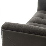 thumbnail of Großes 4-Sitzer Bi-Material-Sofa schwarz