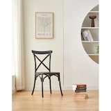 thumbnail of Chaise noire style BISTROT en résine polypropylène