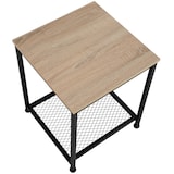 thumbnail of tectake Table d’appoint DERBY 45,5x45,5x55,5cm - Bois clair industriel, Chêne Sonoma - 404207