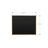thumbnail of ALLboards Tableau noir à craie 100×80 cm avec cadre en bois ECO