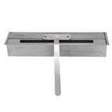 thumbnail of Lareira a bioetanol de piso Cambridge em madeira preta 110x37x102h