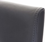 thumbnail of Barhocker Panama Kunstlederbezug grau/schwarz