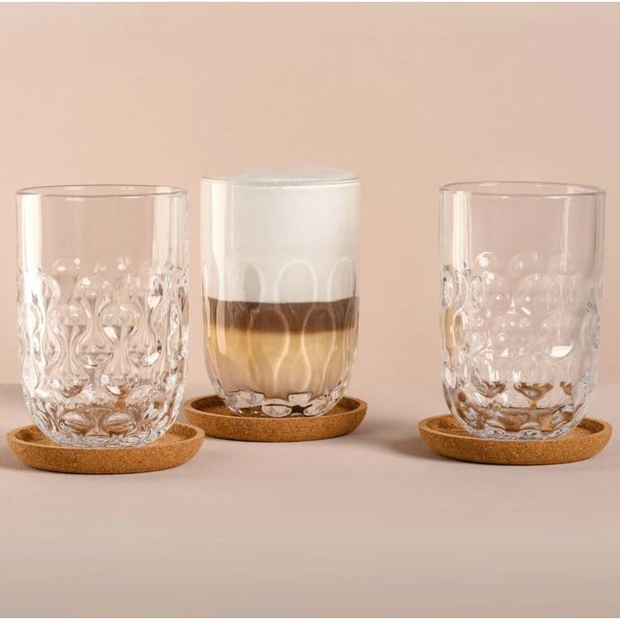 Leonardo GOCCE Latte Macchiato-Set mit Untersetzer 6-teilig