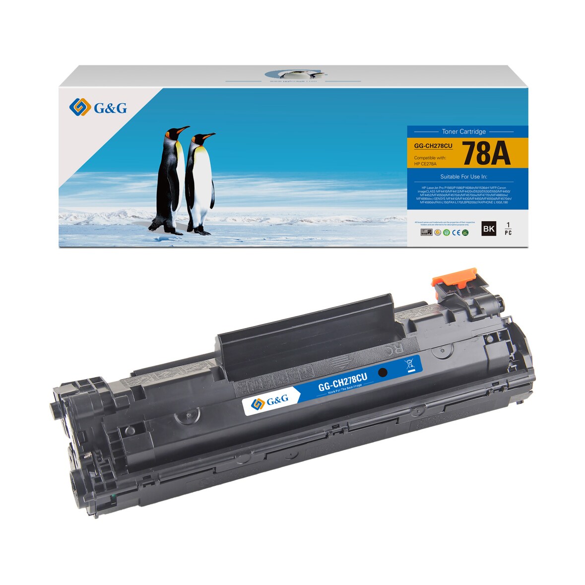 G&G CE278A toner compatibel met HP 78A Tonercartridge zwart 1 stuk(s) Huismerk