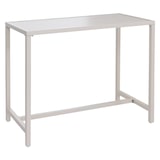 thumbnail of Décoshop26 - Table haute extérieure table de bar jardin 105 x 130 x 65 cm structure acier thermolaqué crème 04_0008742