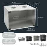 thumbnail of HMF 65707-07 Serverschrank 19 Zoll, 7 HE, 51 x 40 x 36 cm, Lichtgrau