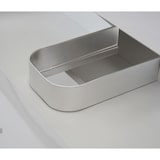 thumbnail of Premium Waschbecken + Unterschrank HWC-D16, Waschbecken Waschtisch, hochglanz 90cm ~ grau