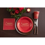 thumbnail of 800 Becher Weihnachten rot gold Merry Christmas Pappbecher Einweg