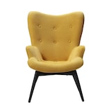 thumbnail of SalesFever Polstersessel Strukturstoff | Gestell Metall schwarz pulverbeschichtet | B 80 x T 99 x H 92 cm | gelb
