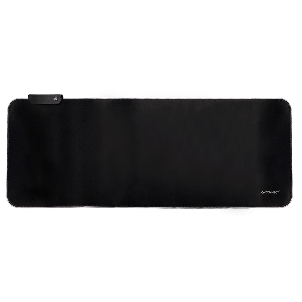 Tapete para rato liderpapel xxl iluminacao led conexao usb cor preto 800x300x4 mm