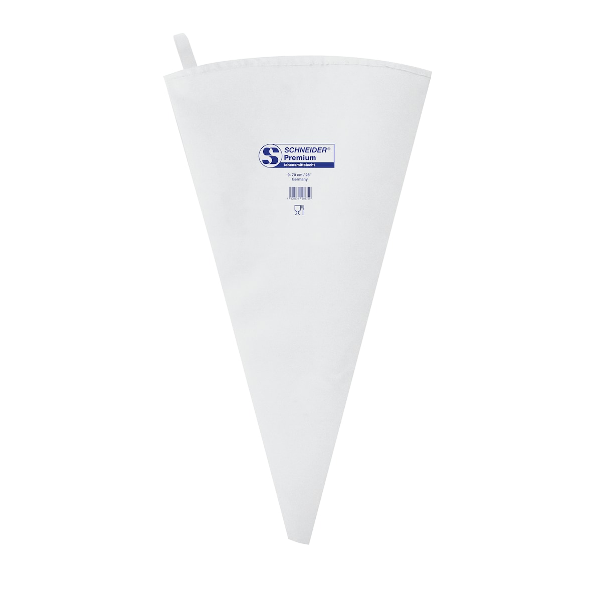 Schneider - Spritzbeutel 9-70 cm - Premium, Druck "Schneider": Blau