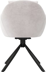 thumbnail of Merax Esszimmerstuhl (360° drehbar, Set, 2 St), 2er Set Polsterstühle Drehstuhl mit Rückenkissen Wohnzimmerstuhl Samt, Beige