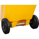 thumbnail of PROREGAL 2-Rad-Mülltonne, 120 Liter, HDPE Kunststoff, HxBxT 94,5x48x54cm, Gelb, Abfallbehälter, Müllgroßbehälter, Mülleimer, Abfalltonne, Müllbehälter