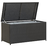 thumbnail of vidaXL Gartenbox Poly Rattan 100x50x50 cm Schwarz