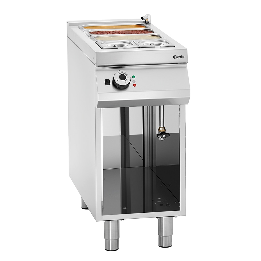 Au-Bain Marie | Pan | Elektrisch | 3.5kW | 1x 1/1 GN - 1x 1/3 GN | Aftapkraan | 400x900x900(h)mm