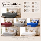 thumbnail of Microfaser Marke Spannbettlaken  120 x 200 cm + 30 cm Royalblau